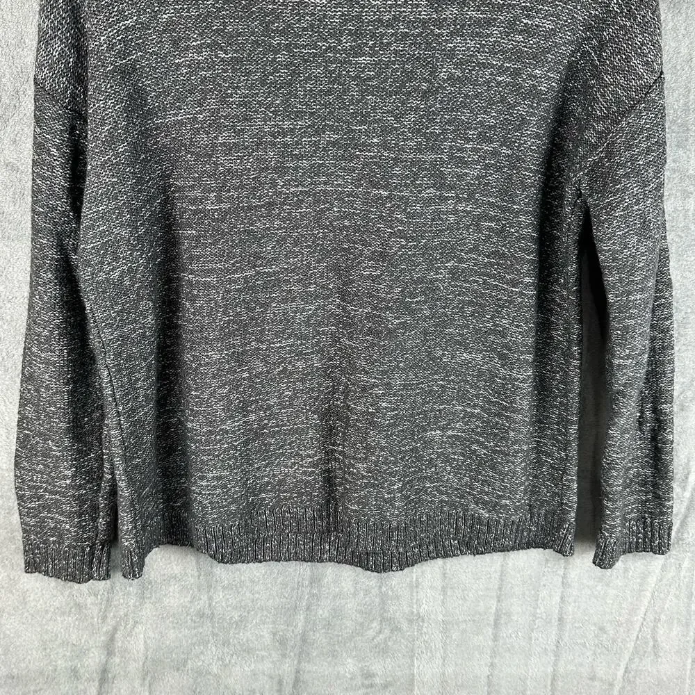 J Jill Sweater Womens Extra Small Gray PureJill Embroidered Knit Boho Artsy Wool - Picture 6 of 14